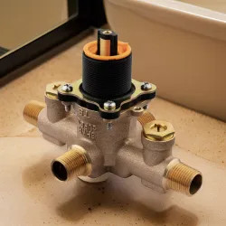 Click here to see Pfister 0X8-340A Pfister 0X8 Series Tub and Shower Rough-In Valve with Pressure Balance Cartridge - 0X8-340A