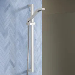 Click here to see Delta 57051 Delta Dryden Single-Setting Slide Bar Hand Shower, Touch-Clean, 1.75 GPM, Chrome - 57051