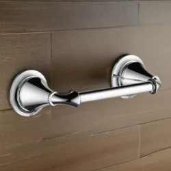 Click here to see Delta 79450 Delta Linden 6in Chrome Tissue Holder with Mounting Hardware and Mounting Template - 79450
