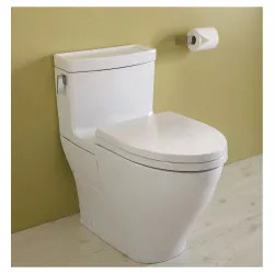 Click here to see Toto MS624214CEFG#01 Toto Legato One-Piece High-Efficiency Toilet, 1.28 GPF, Cotton White - MS624214CEFG#01 