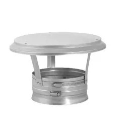 Click here to see M&G DuraVent 55RC DuraVent 55VFT-RCSC Ventinox Rain Cap w/ Storm Collar, 5-1/2