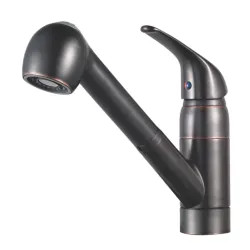 Click here to see Pfister G133-10YY Pfister Pfirst Tuscan Bronze Single Handle Pull-Out Kitchen Faucet, 1.8 GPM, Pforever Seal - G133-10YY