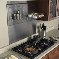 Click here to see Broan RMP6004  Broan-NuTone 60 inches Backsplash with Shelves in Stainless Steel - RMP6004