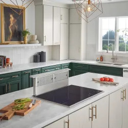 Click here to see Broan RMDD3004 Broan-NuTone Elite 30-Inch Telescopic Downdraft Range Hood System, 600 CFM, Stainless Steel - RMDD3004
