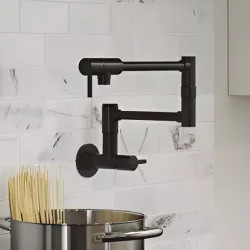 Click here to see Pfister GT533-PFY Pfister Lita Tuscan Bronze Wall-Mount Pot Filler Faucet, Pforever Seal, ADA, 2.2 GPM - GT533-PFY