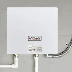 Click here to see Eemax EX280T2T-DI EEMax Series 3 Electric Tankless Water Heater, De-Ionized, Enameled Steel. 28.5kW, 240v, 4 GPM - EX280T2T-DI