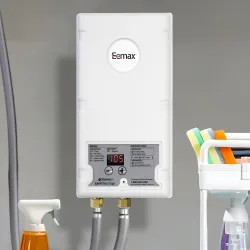 Click here to see Eemax EX100T-ML EEMax Thermostatic Electric Tankless White Hot Water Heater for Multiple Lavs, 277v, 10.0 kW - EX100T-ML