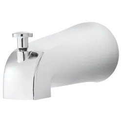 Click here to see Speakman S-1556 Speakman Refresh Chrome Tub Spout with Pull-Up Diverter, 5-11/32in Spout Length, Wall-Mount Installation, 1/2in Slip-Fit - S-1556