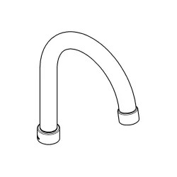 Click here to see Grohe 13244EN0 Grohe 13244EN0 Spout in Brushed Nickel 