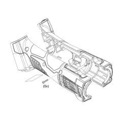 Click here to see Milwaukee 31-44-1057 MILWAUKEE 31-44-1057 REAR HOUSING ASSEMBLY