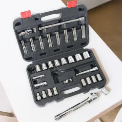 Click here to see Vulcan TS1032 Vulcan 32-Piece Socket Set with 1/2