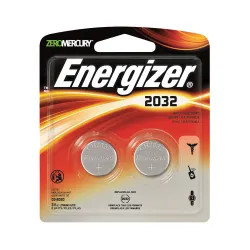 Click here to see Energizer 2032BP-2 Energizer 2032BP-2 Coin Cell Battery, 3 V, 2032, Lithium/Manganese Dioxide