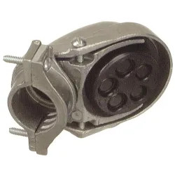 Click here to see Halex 58020 Halex 58020 Clamp On Weatherhead Service Entrance Cap, 2 in EMT, Rigid, IMC, GRC