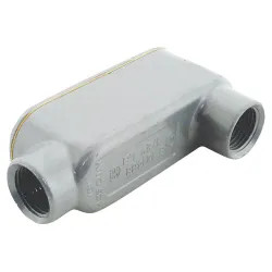 Click here to see Halex 58605 Halex 58605 Rigid Threaded Conduit Body with Cover and Gasket, 1/2 in, LB, Aluminum