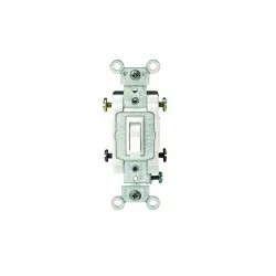 Click here to see Leviton S02-CS415-2WS Leviton S02-CS415-2WS Grounded Toggle Switch, 120/277 VAC, 15 A, 2 P, White