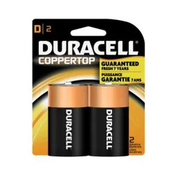 Click here to see Duracell MN1300B2Z Duracell Coppertop MN1300B2Z 1.5-Volt Non-Rechargeable Alkaline Batteries, Set of 2