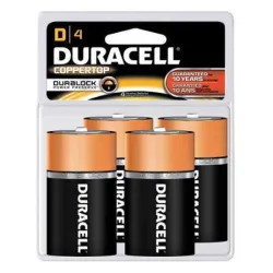 Click here to see Duracell MN1300R4Z Duracell Coppertop MN1300R4Z 1.5-Volt Alkaline Batteries, Set of 4