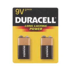 Click here to see Duracell MN1604B2Z Duracell Coppertop MN1604B2Z 9-Volt Alkaline Battery, Set of 2