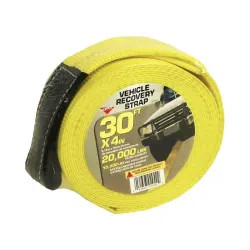Click here to see Keeper 2942 Hampton 02942 Heavy Duty Vehicle Recovery Strap, 20000 lb 30 ft L x 4 in W