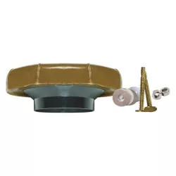 Click here to see Fluidmaster 7512 Fluidmaster 7512 Toilet Wax Ring Kit With Flange and Bolts, For Use With 3 in and 4 in Waste Lines, Plastic