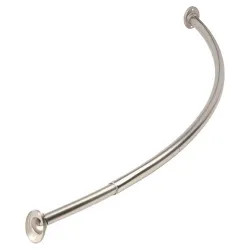 Click here to see Homebasix SD-CSR-BN HOMEBASIX SD-CSR-BN Adjustable Curved Shower Curtain Rod, Steel