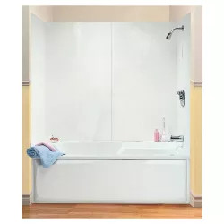 Click here to see Maax 101588-000-129 Maax 101588-000-129 4-Piece Bathtub Wall Kit, 48 - 60 in L X 30 in W X 54 in H, Polystyrene