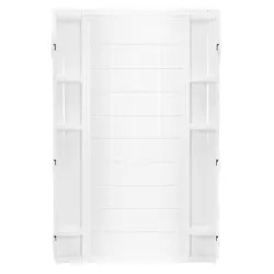 Click here to see Sterling 72102100-0 Sterling Ensemble 7210 Tile Surface Shower Back Wall, 72-1/2 in L X 36 in W, Solid Vikrell, White