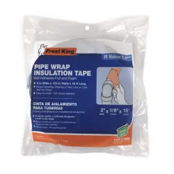 Click here to see Thermwell FV15H Thermwell Frost King Self-Sealing Pipe Wrap Insulation Tape, 6 in Pipe, 2 in OD x 15 ft L x 1/8 in T, Foam/Foil - FV15H