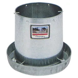 Click here to see Brower GLV12H Brower GLV12H Hanging Feeder, 12 lb Capacity, 11-1/2 in X Dia 10 in H, Galvanized Steel