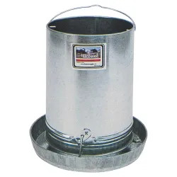 Click here to see Brower GLV30H Brower GLV30H Hanging Feeder, 30 lb Capacity, 14 in Dia X 15 in H, Galvanized Steel