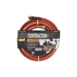 Click here to see Colorite SNCG34050 Swan Commercial Grade Heavy Duty Garden Hose, 3/4 in ID 50 ft L, Rubber/Vinyl, Gray