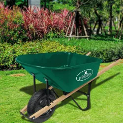Click here to see Landscapers Select 34564 Landscapers Select 6 cu-ft Wheelbarrow with Steel Tray, Pneumatic 16