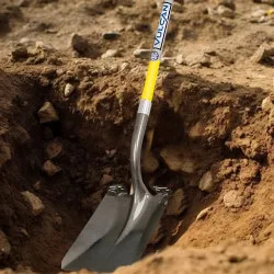 Click here to see Vulcan 33252 PCL-F Vulcan PCL-F Square Point Shovel, Fiber Glass, Crimped Collar, 48