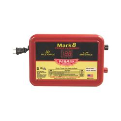 Click here to see Parker McCrory MARK 8/7 Parmak Mark 8/7 Low Impedance AC Powered Electric Fence Charger, 110 - 120 VAC Input