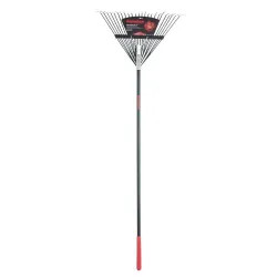 Click here to see Ames 2915212 Razor-Back 2915212 Leaf Rake, 24 in W, 24 Tine, 54 in Handle