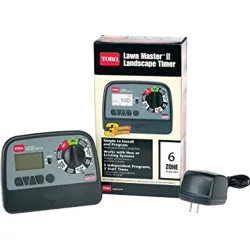 Click here to see Toro 53806 Lawn Master II 53806 Electrical Sprinkler Timer, 6 Zone, Wall Mount