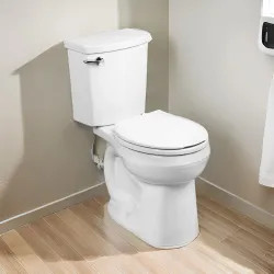 Click here to see American Standard 288DA.114.020 American Standard H2Optimum Two-Piece Toilet, Less Seat, Round, Standard Height, 1.1 GPF, White - 288DA.114.020
