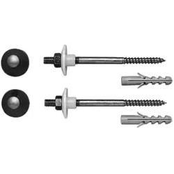 Click here to see Duravit 65000000 Duravit 0065000000 2nd Floor Series Hardware Kit for Wall Mount Toilet and Bidet in Caps White