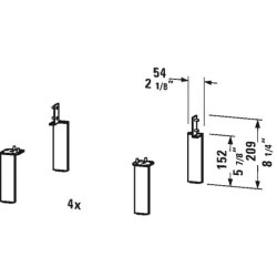 Click here to see Duravit UV999400000 Duravit UV999400000 2 1/8