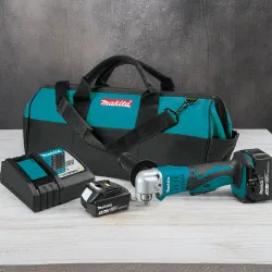 Click here to see Makita XAD01 Makita 18V LXT Lithium-Ion Angle Drill Kit with Variable Speed and LED Light, for 3/8