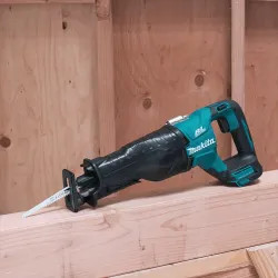 Click here to see Makita XRJ05Z Makita 18V LXT Lithium-Ion Brushless Cordless Reciprocating Saw w/ Variable Speed Trigger, Rubberized Soft Grip (Tool Only) - XRJ05Z