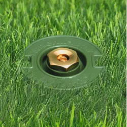Click here to see Orbit 54024 Orbit WaterMaster Full Circle Plastic Flush Sprinkler Head with Brass Nozzle, 15' Spray Distance - 54024