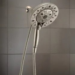 Click here to see Brizo 86220-NK Brizo Essential Multi-Function Hydrati 2-in-1 Shower, MagneDock, WaterSense, 1.75 GPM, Brilliance Luxe Nickel - 86220-NK