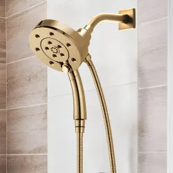 Click here to see Brizo 86275-GL-2.5 Brizo Hydrati 2-in-1 Multi-Function Shower, MagneDock, H2Okinetic, 2.5 GPM, Brilliance Luxe Gold - 86275-GL-2.5