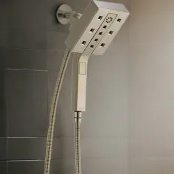 Click here to see Brizo 86280-BN-2.5 Brizo Essential Hydrati 2-in-1 Multi-Function Shower, MagneDock, H2Okinetic, 2.5 GPM, Brilliance Brushed Nickel - 86280-BN-2.5