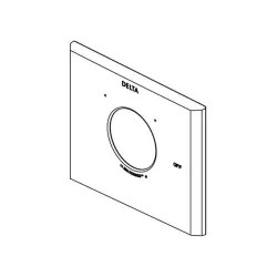 Click here to see Delta RP91907BL Delta RP91907BL Pivotal Escutcheon for 14 Series Shower - Matte Black