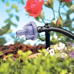Click here to see Rainbird PC07 Rain Bird 7.0 GPH Pressure-Compensating Module Drip Emitter, Barb Inlet, Violet - PC07