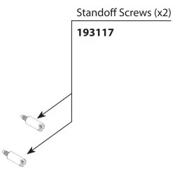 Click here to see Moen 193117 MOEN 193117 STANDOFF SCREW KIT, POSI & 3F