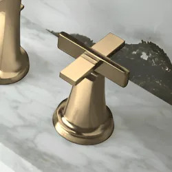 Click here to see Brizo HX5397-GL Brizo Levoir Low Cross Handle Kit for Widespread Lavatory Faucet, Brilliance Luxe Gold - HX5397-GL