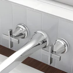 Click here to see Brizo HX5898-PC Brizo Levoir Wall Mount Lavatory Cross Handle Kit, ADA, Polished Chrome - HX5898-PC